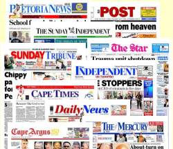 Das Sortiment an Zeitungen und Zeitschriften ist in Südafrika riesig