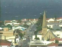 Mossel Bay - Blick entlang der March Street in Richtung The Point