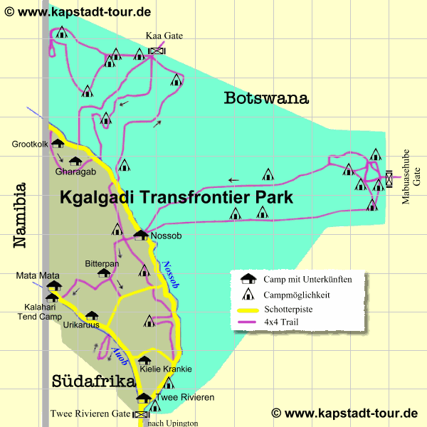 Karte © by www.kapstadt-tour.de